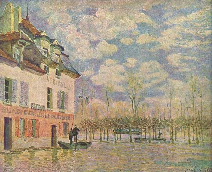 Alfred Sisley Kahn in der Uberschwemmung china oil painting image